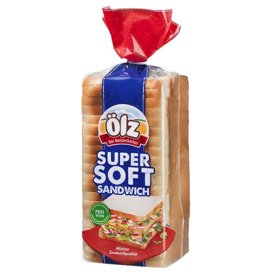 Pšenični kruh, Super mehek sendvič, Ölz, 750 g