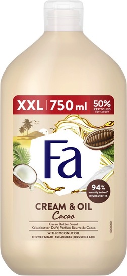 Gel za prhanje in kopel Cacao, Fa, 750 ml