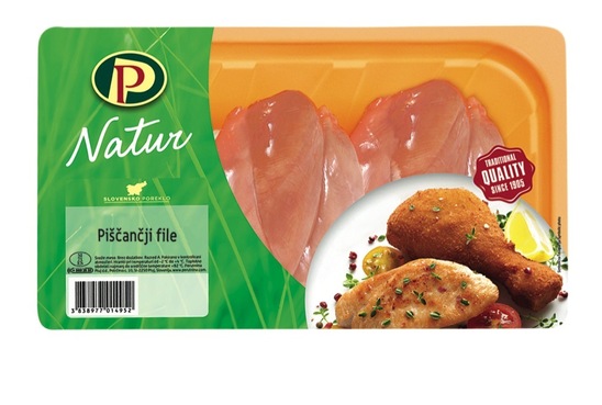 Piščančji file Natur, Perutnina Ptuj, pakirano, 800 g, IK