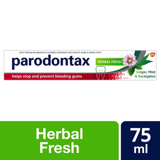 Zobna pasta Herbal Fresh, za nego in in pomoč pri krvavenju dlesni, Parodontax, 75 ml